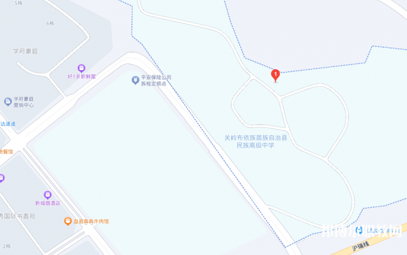 關嶺縣民族中等職業(yè)學校地址，乘車路線