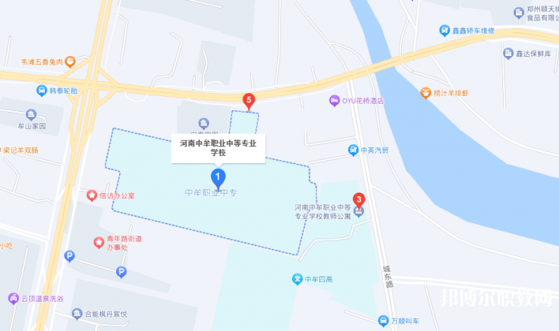 中牟縣職業(yè)中等專業(yè)學(xué)校地址，乘車路線