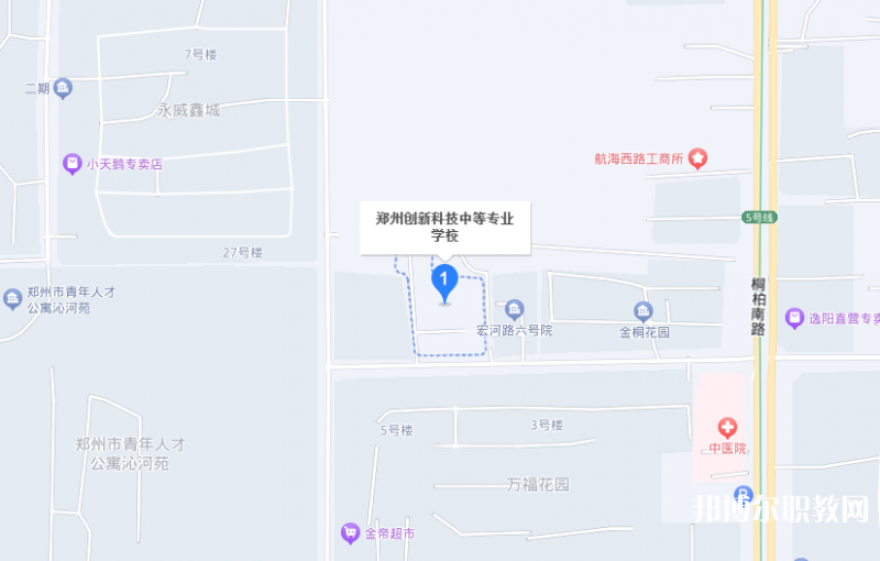 鄭州創(chuàng)新科技中等專業(yè)學(xué)校地址，乘車路線