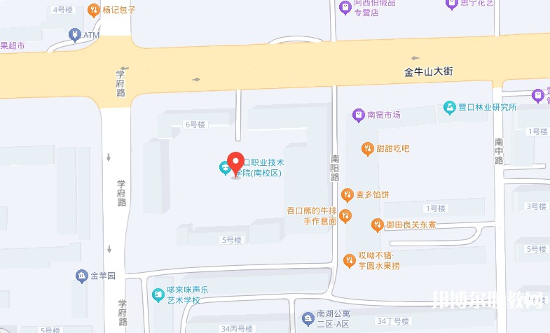 營口市信息技術(shù)學(xué)校地址，乘車路線