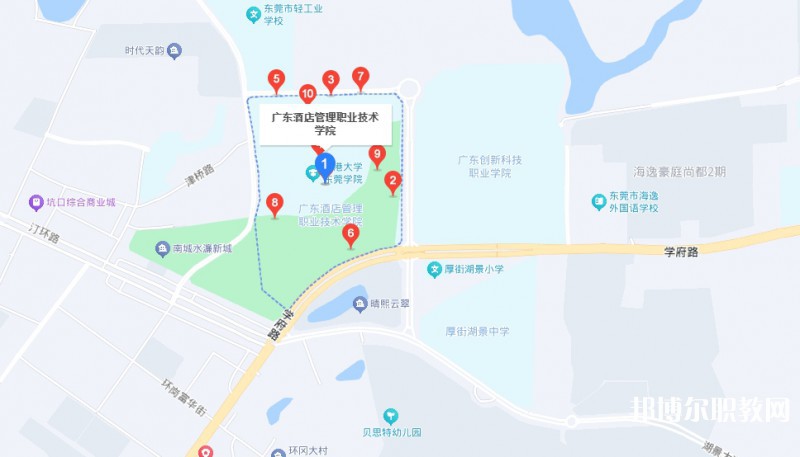 廣東酒店管理職業(yè)技術(shù)學院中職部地址，乘車路線